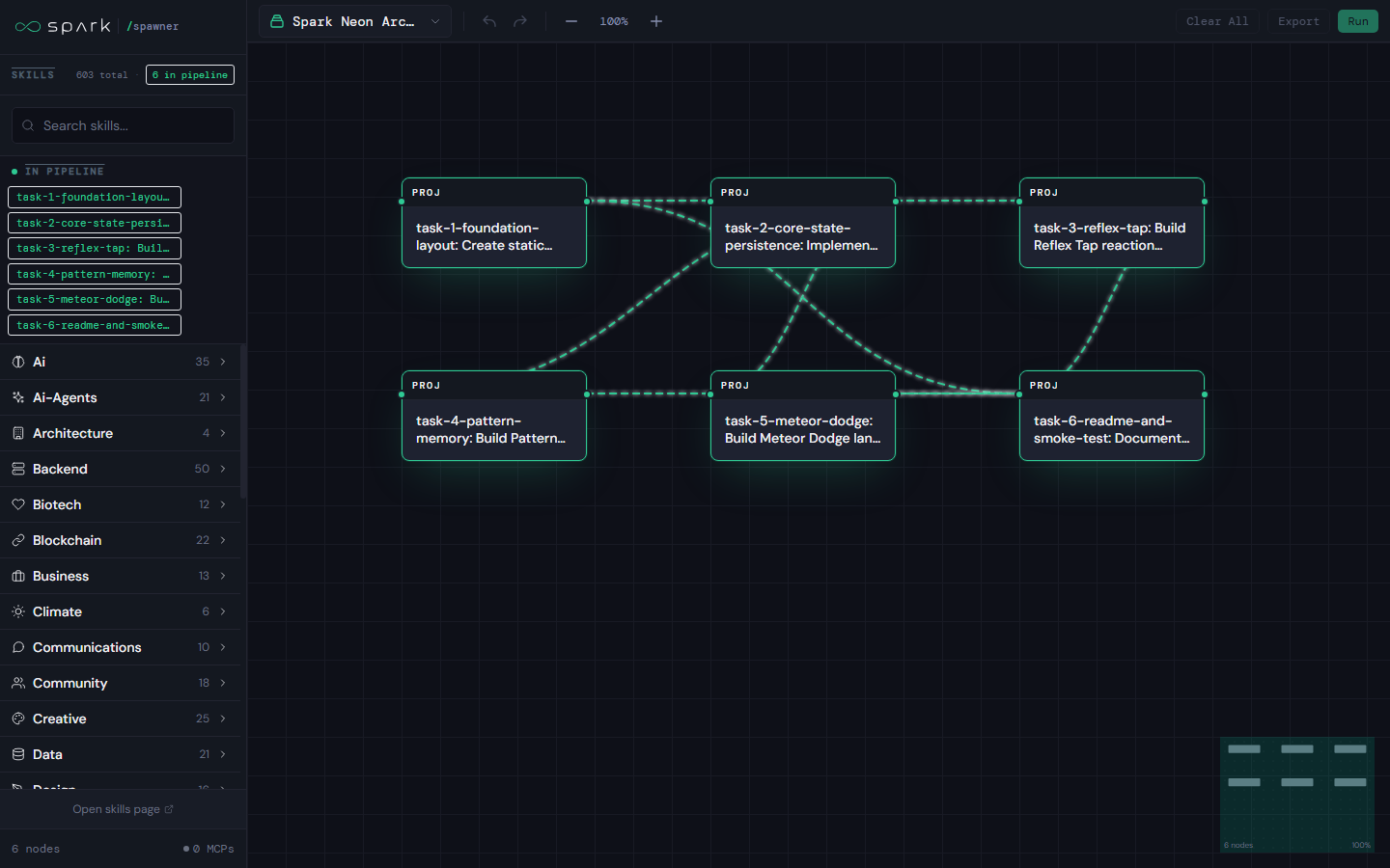 Spawner Canvas